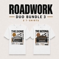 The Dome and The National white Japanese boxing T-shirt bundle