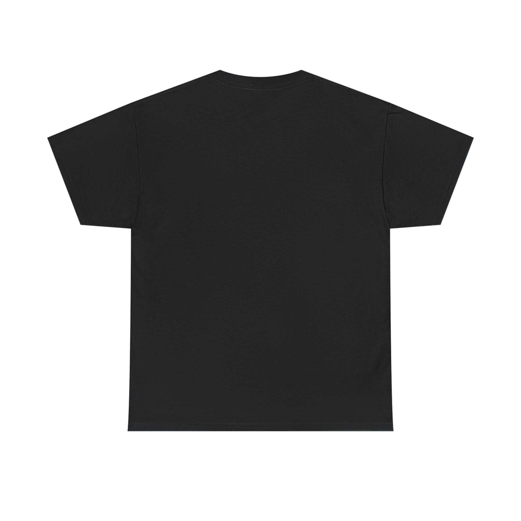 Back view of the plain black The Gym T-shirt