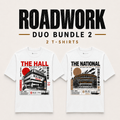 The Hall and The National white Japanese boxing T-shirt bundle